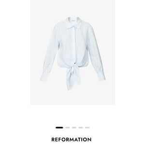Reformation size M button down tie top